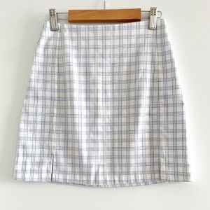 Brandy Melville Grid Mini Skirt